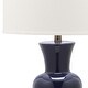 preview thumbnail 11 of 14, SAFAVIEH Lighting 30 inch Navy Lola Column Lamp (Set of 2)