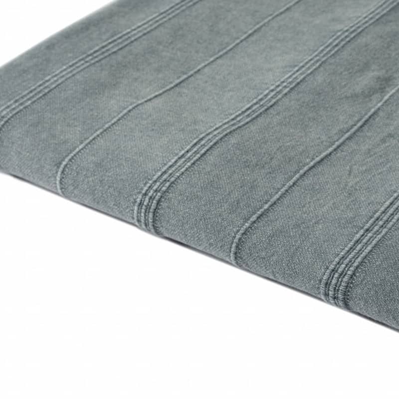 HomeRoots Gray Woven Cotton Striped Throw Blanket