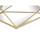 preview thumbnail 6 of 8, 22x17" Gold Hexagon Wall Mirror Geometric Modern Metal Frame Accent - 22" x 17" x 3.25"