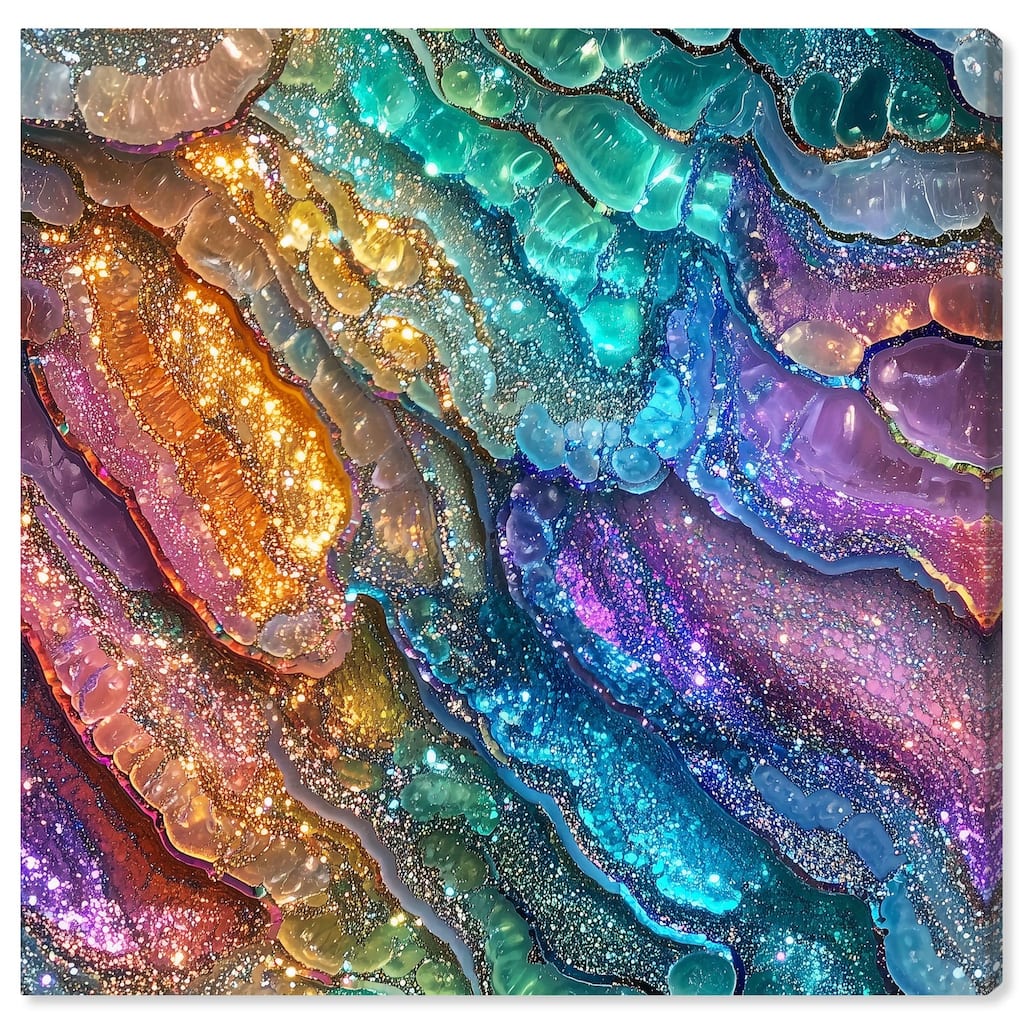 Glittering Spectrum I Canvas by Art Remedy, Gallery Wrapped