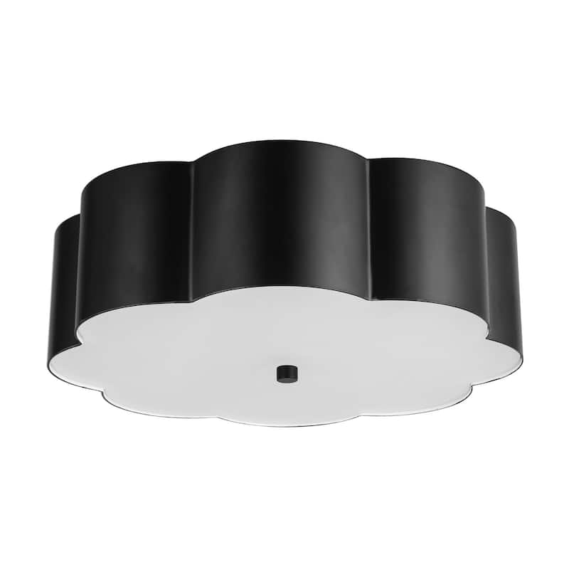 Alora Lighting FM603314 Blossom 3 Light 14" Wide Flush Mount Drum
