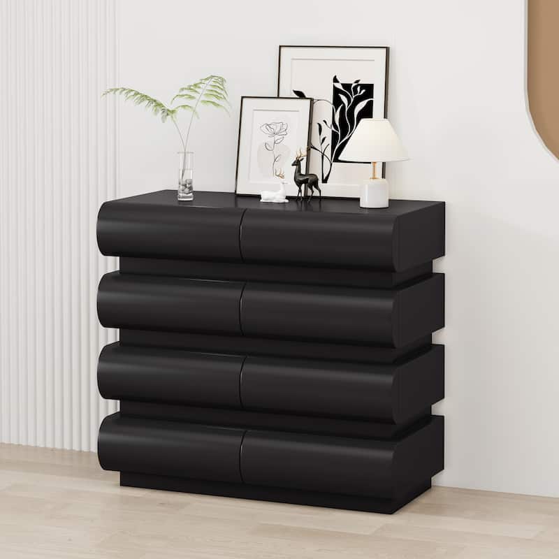 Modern 6/8 Drawer Dresser Chest without Handle