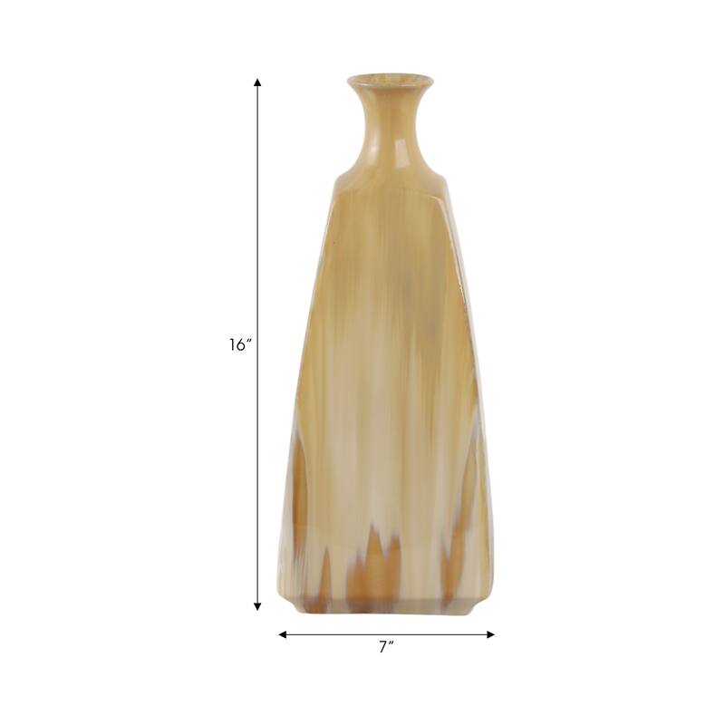Stoneware Vase Sleek Decorative Contemporary Casual Home Style