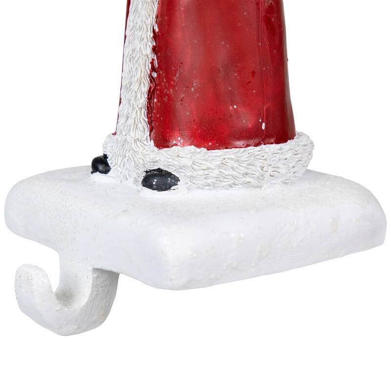 7" Santa with Cookies and Hot Cocoa Christmas Stocking Holder