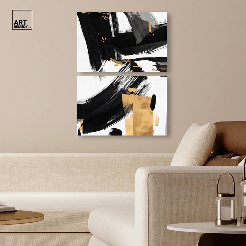 Refined Simplicity Canvas Set of 2 by Art Remedy, Gallery Wrapped