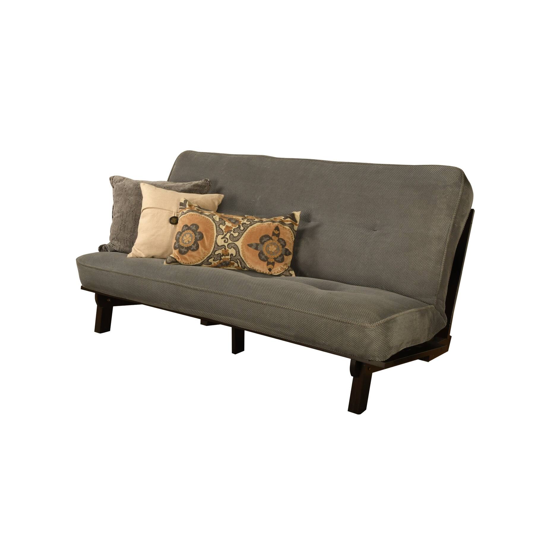 Somette Carson Fullsize Futon Set in Java Finish with Marmont Mattress Bed Bath & Beyond