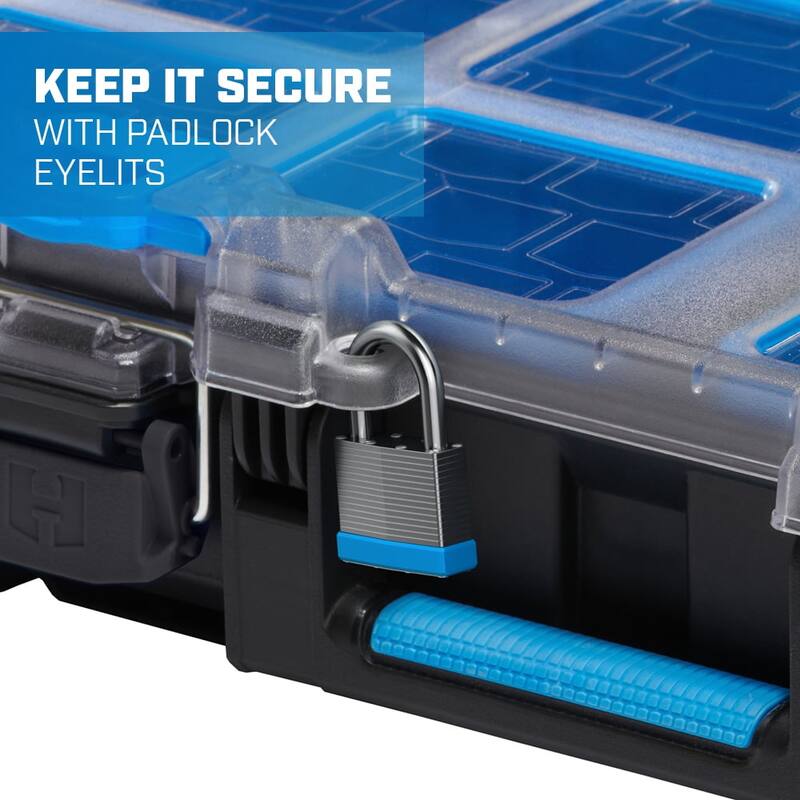 Stack System Tool Box with Removable Organizer Bins