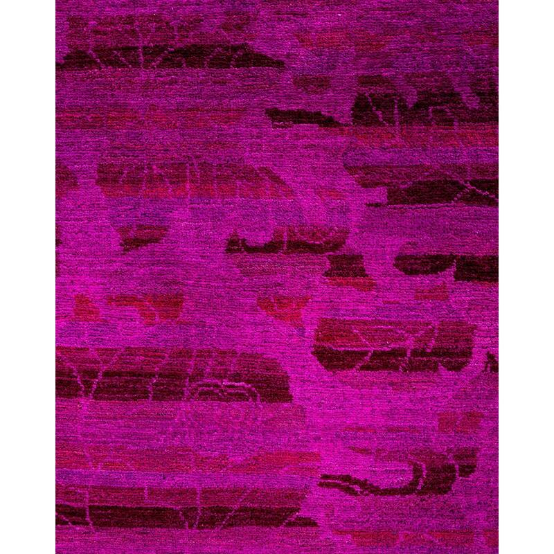 Vibrance One-of-a-Kind Hand-Knotted Runner Rug - Pink, 3' 0" x 10' 0" - 3' 0" x 10' 0"