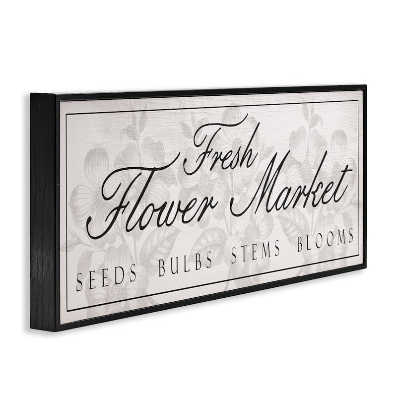 Stupell Vintage Fresh Flower Market Framed Giclee Art Design By Lil' Rue