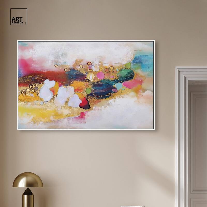 Vibrant Dabs I Canvas by Art Remedy