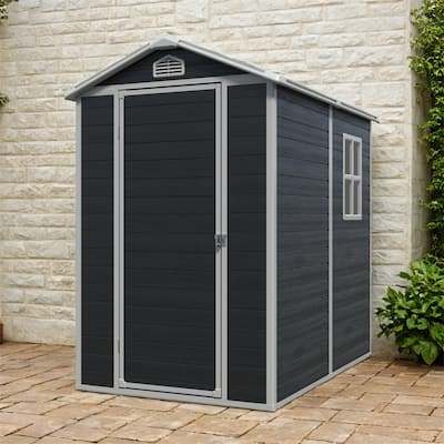 4 ft x 6 ft Outdoor plastic Storage Shed with Floor
