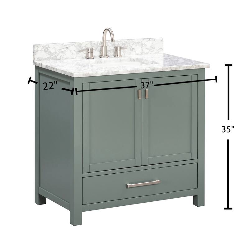 Avanity MODERO-VS37-C Modero 36" Free Standing Single Basin Vanity Set