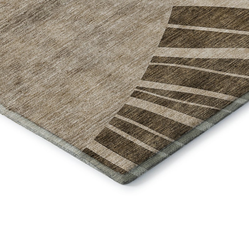 Premium Washable Super Soft Contemporary Rays Mayfield Rug