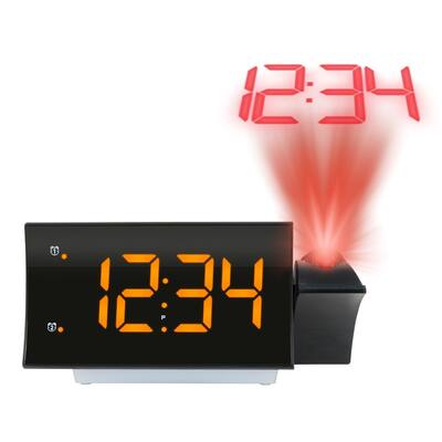 La Crosse Technology Curved Projection Alarm Radio and light
