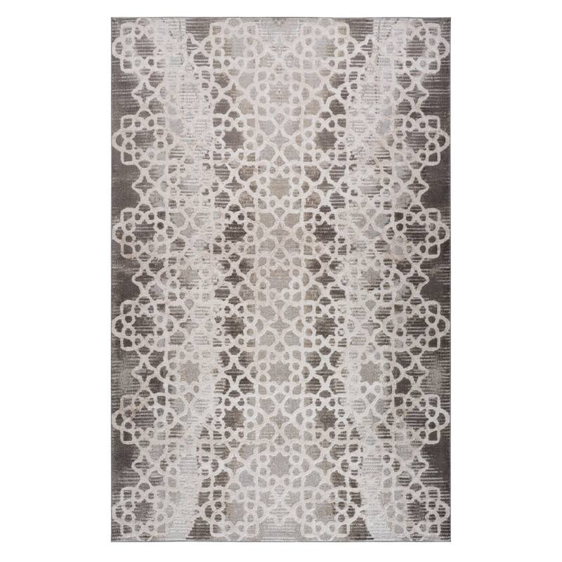 Bibuv Distressed Abstract Stain Resistant Low Pile Durable Area Rug By HomeRoots