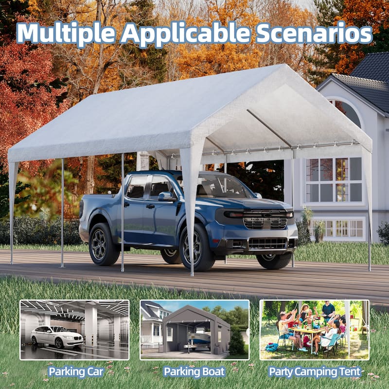 Heavy-Duty Carport Replacement Canopy, Rainproof & UV-Resistant, Canopy Only (Frame Not Included), Ideal for Cars