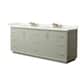 Option Light Green / White Quartz Top / Satin Bronze