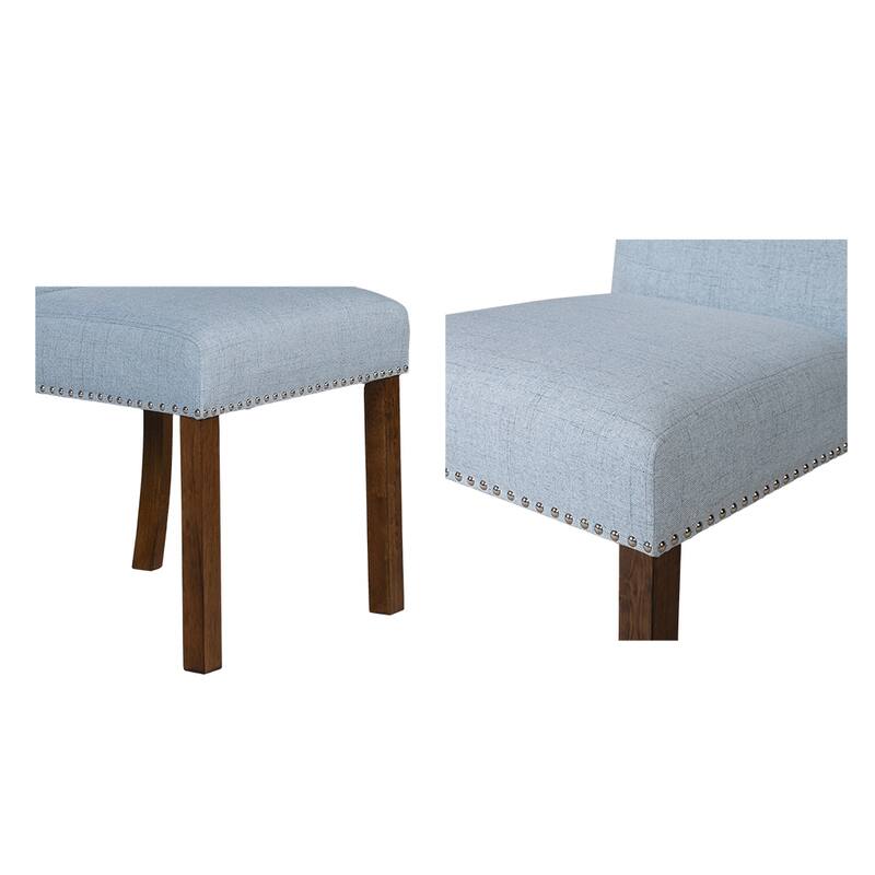 510 Design Aubrey Upholstered Dining Chair with Nailhead Trim Set of 2
