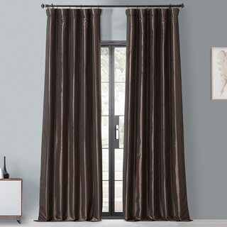 Tenda Oscurante Finta Seta Taffetà Con Occhielli - Antique Beige 50x120 Cm - Pannello Singolo