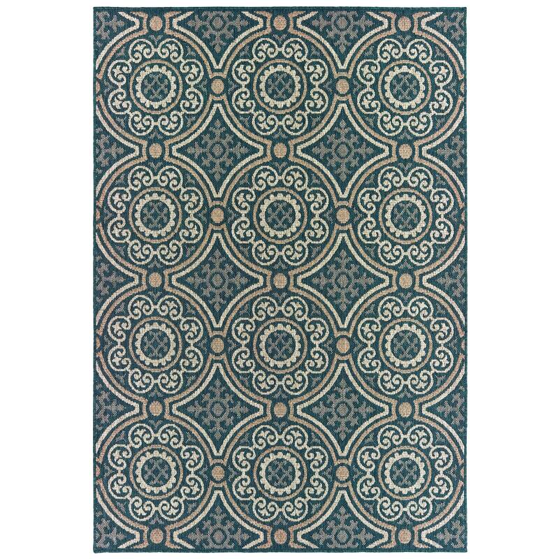 Vista Home Higgins Panel Medallion Indoor/ Outdoor Area Rug by Havenside Home