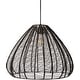 preview thumbnail 2 of 7, Juliette Rattan Bohemian Pendant Light - 76"H x 19"W x 19"D