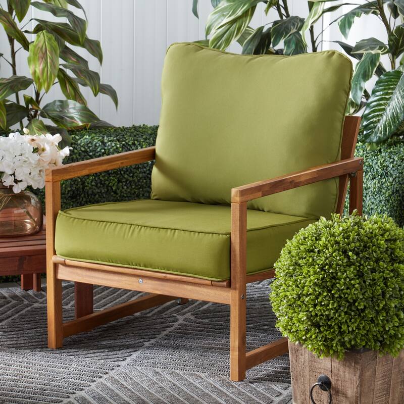 Outdoor 2-Piece Reversible Deep Seat Cushion Set (Cushions Only)