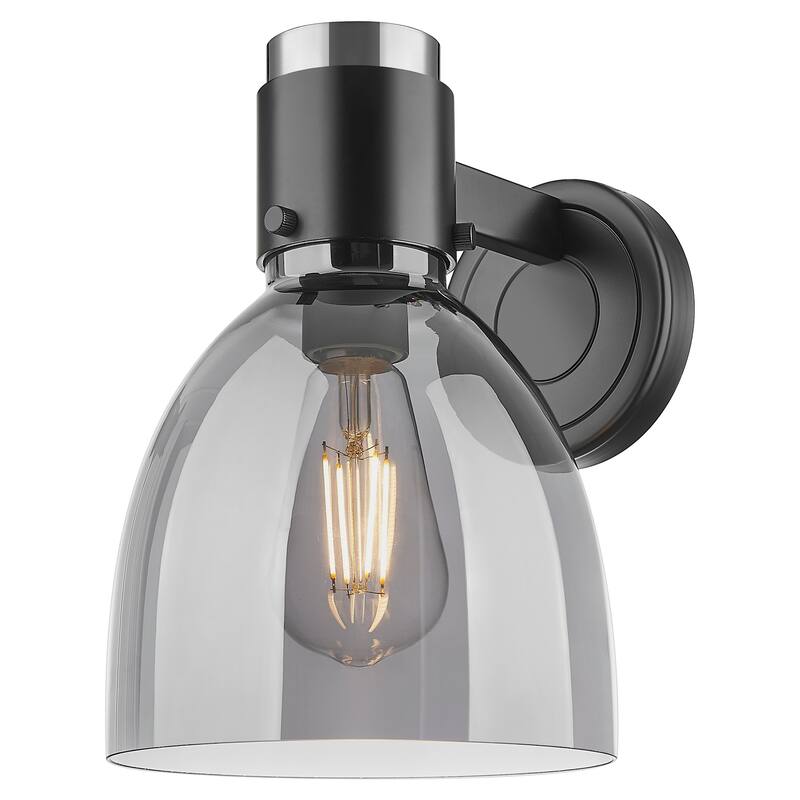 Innovations Lighting 464-1W-G464D-7SM Lawton Bell 9" Tall Bathroom - Matte Black