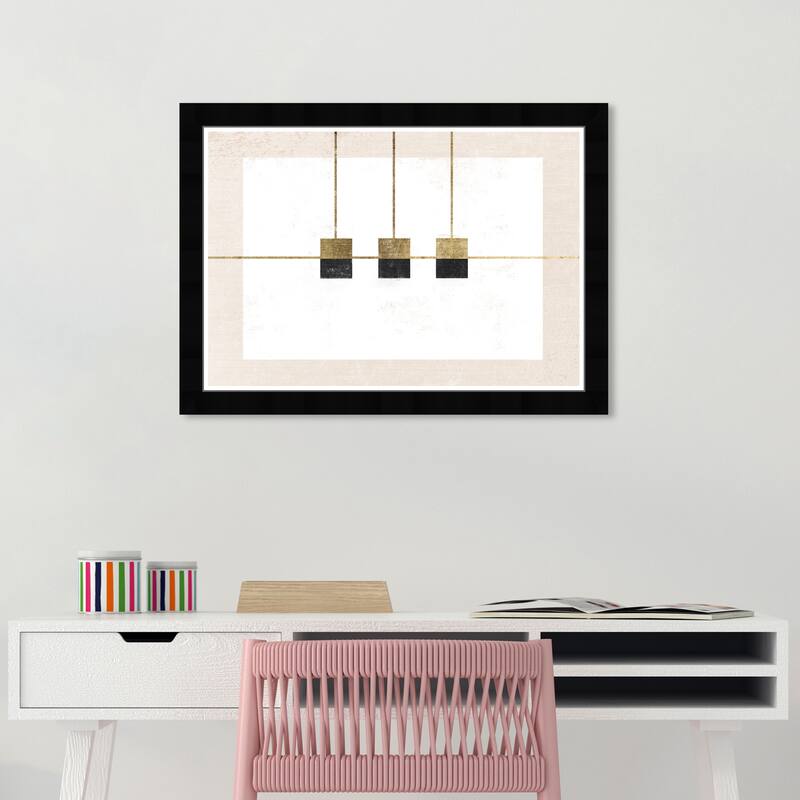 Wynwood Studio Balanced Field Framed Boho Minimalist Abstract Prints