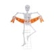 preview thumbnail 14 of 15, Glitzhome 7ft Pre-lit Halloween 2D Skeleton Outdoor Decor with 220 warm White LED Lights