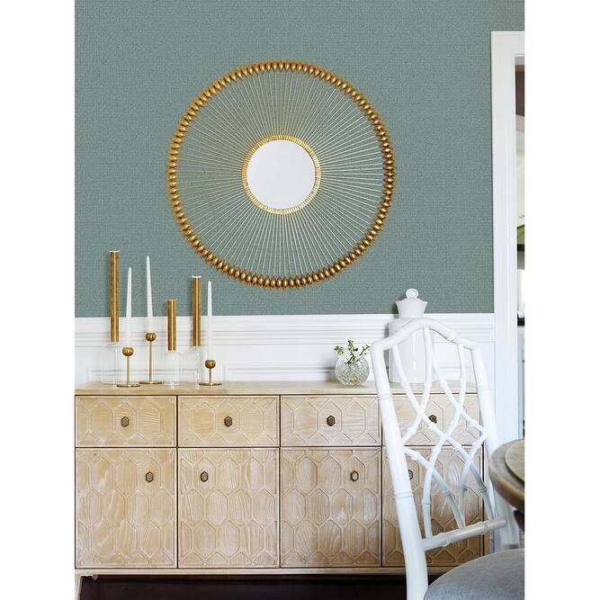 Advantage Hilbert Teal Geometric Wallpaper