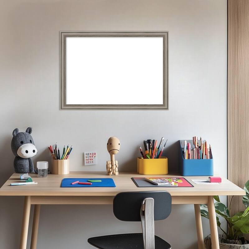 Amanti Art Salon Scoop Gold Framed Dry Erase Magnetic Board