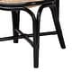 preview thumbnail 7 of 8, Ayana Mid-Century Modern Two-Tone Black and Natural Brown Rattan Dining Chair