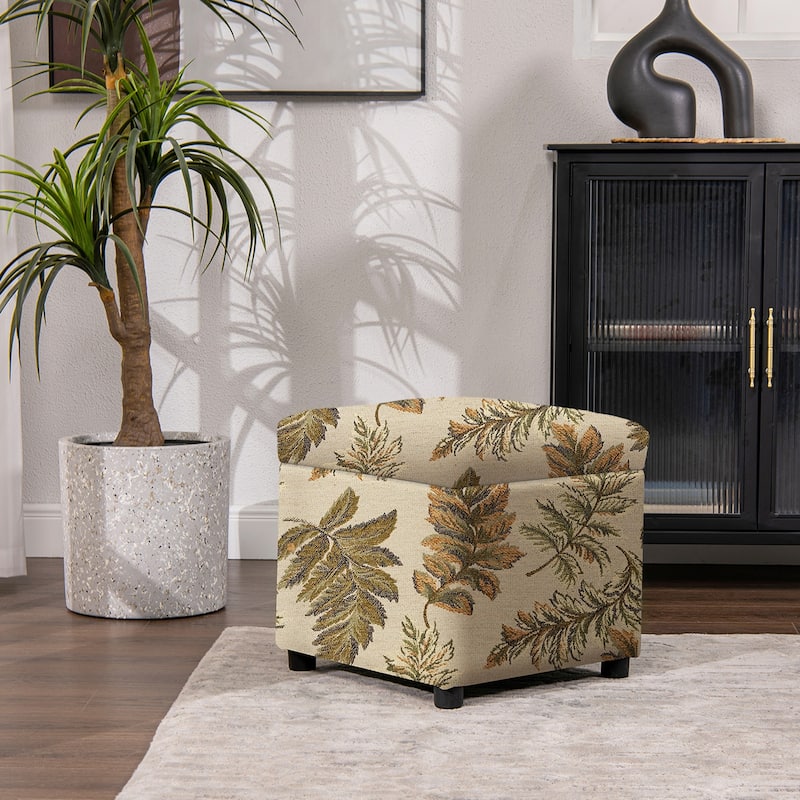 Jennifer Taylor Home Jacob 18" Storage Cube Ottoman