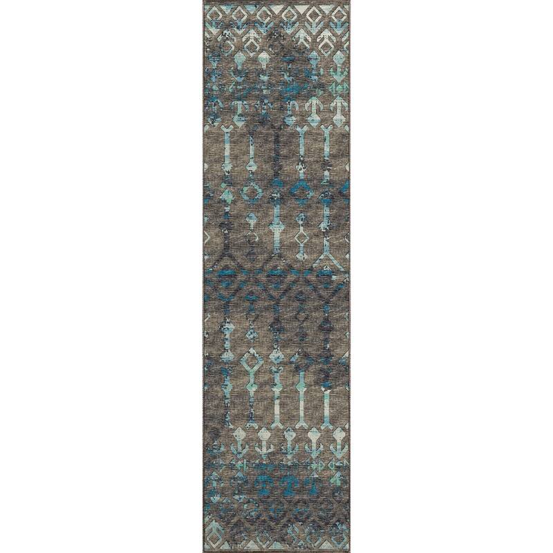 Indoor/ Outdoor Addison Bravado Morroccan Washable Area Rug