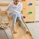 preview thumbnail 7 of 10, Walnut 9-in-1 Swedish Ladder Wall Gym | Indoor Wooden Climber & Activity Set for Kids - Natural