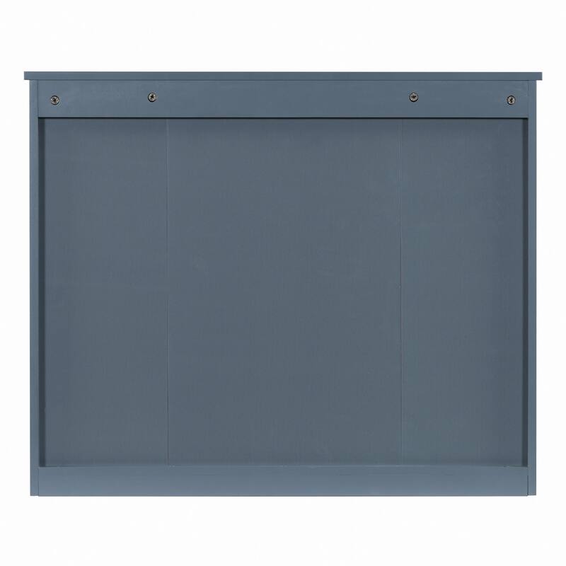 Modern Wall Mounted Bathroom Storage Cabinet with Mirror,6 Open Shelves,for Organized Bathrooms