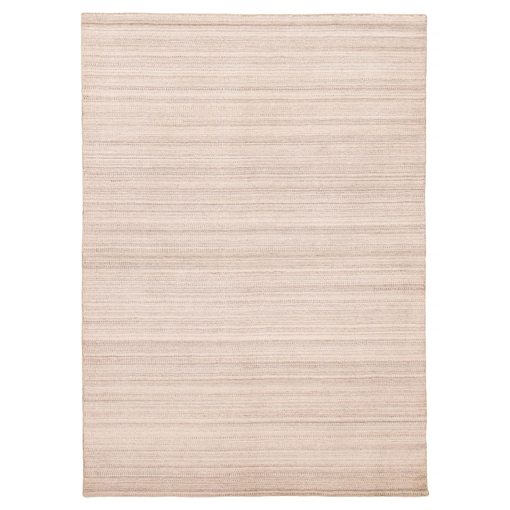 ECARPETGALLERY Hand Loomed Kashkuli Gabbeh Ivory Wool Rug - 5'6 x 7'7