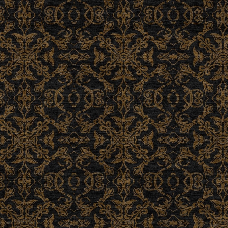 HomeRoots Medallion Transitional Rectangle Outdoor Rug