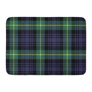 Shop Green Plaid Gordon Tartan No Gradients Blue Black Check Scottish Doormat Floor Rug Bath Mat 23 6x15 7 Inch Multi Overstock 31775603
