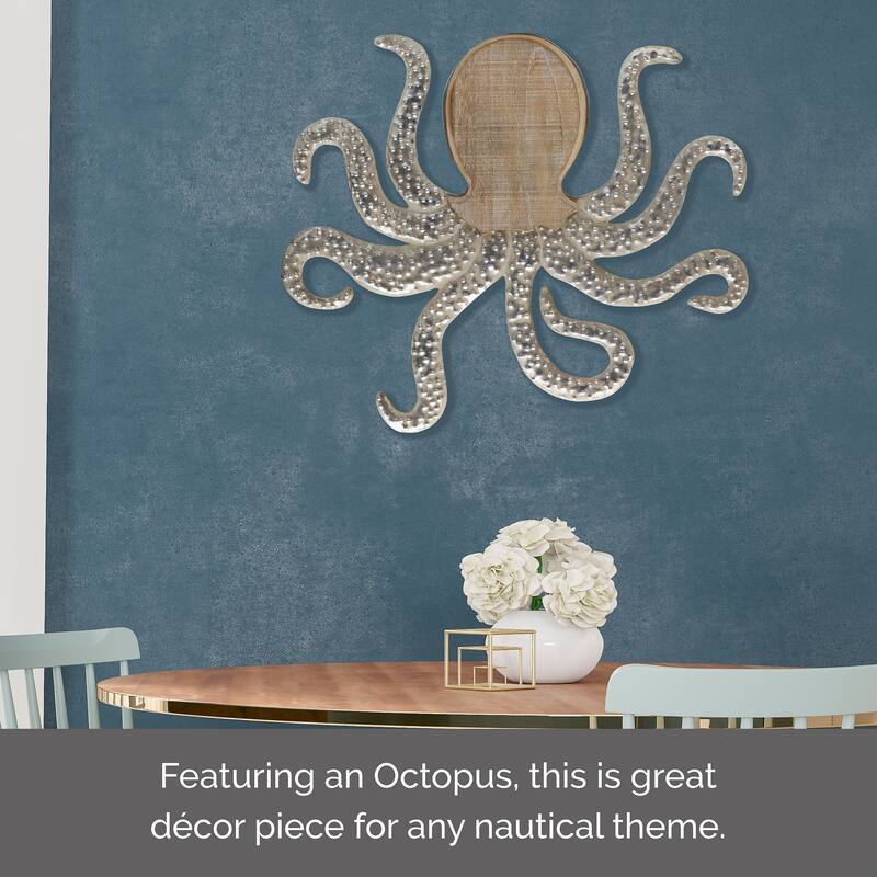 Elements Octopus Wall Decor, 22x29 Inch
