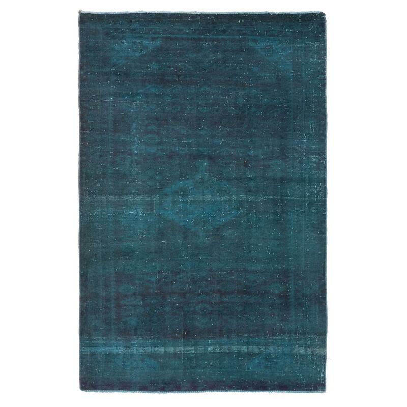 ECARPETGALLERY Hand-knotted Color Transition Green Wool Rug - 3'7 x 5'7
