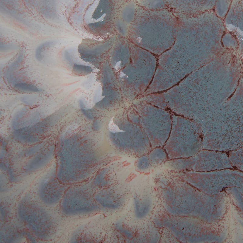 Stoneware Serving Bowl in Reactive Glaze