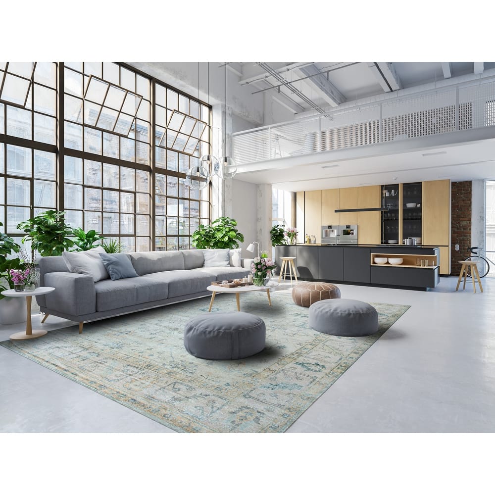 Hand-Knotted Natural Silk Ivory/Vintage Pink Classic Floral Oushak Rug - Timeless Elegance and Luxurious Craftsmanship