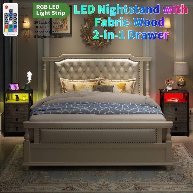 Nightstand with Charging Station
