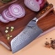 preview thumbnail 4 of 4, Tuo Cutlery 7" Cleaver Knife, Japanese AUS-10 Damascus Steel Chinese Chef's Knife With Pakkawood Handle, Fiery Phoenix Series