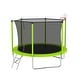 preview thumbnail 18 of 22, 10ft Round Outdoor Trampoline with Safety Enclosure Net and Ladder