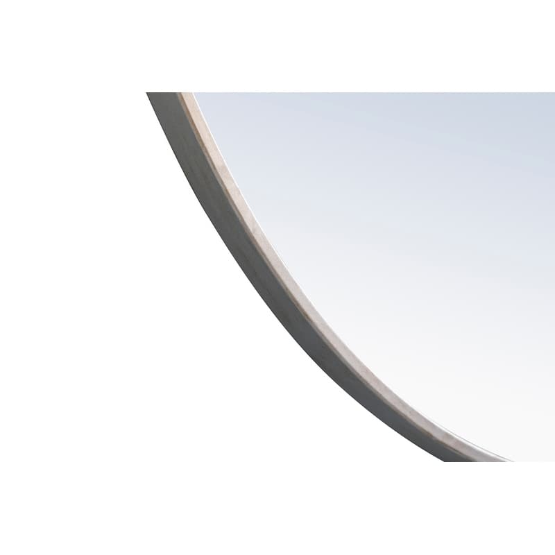 Strick & Bolton Patti Metal 48-inch Round Mirror with Decorative Hook