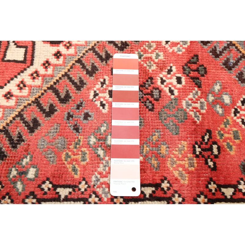 ECARPETGALLERY Hand-knotted Konya Anatolian Light Red Wool Rug - 3'10 x 8'9