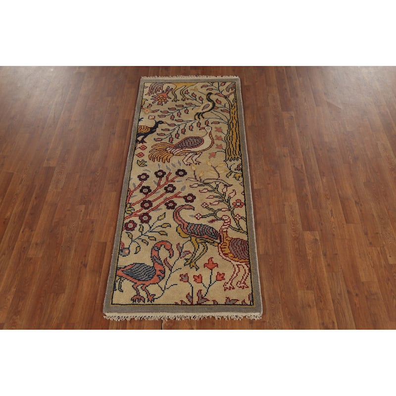 Ziegler Oriental Foyer Rug Hand-Knotted Traditional Wool Carpet - 2'6"x 6'0"