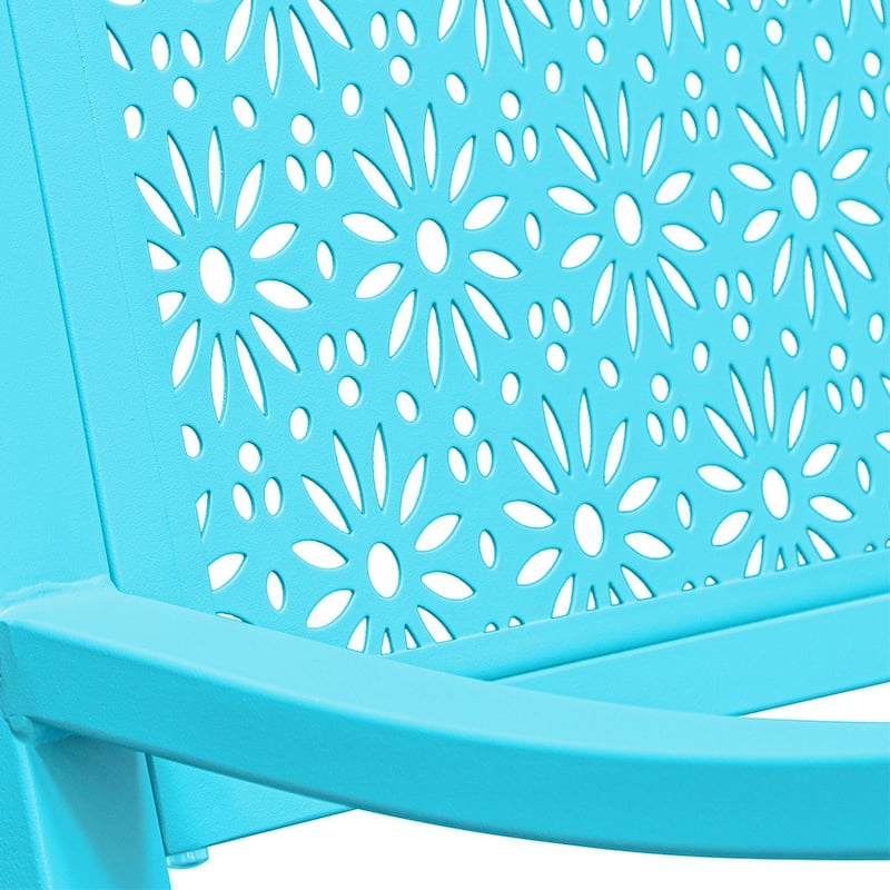 Maypex 2-Person Metal Outdoor Garden Bench